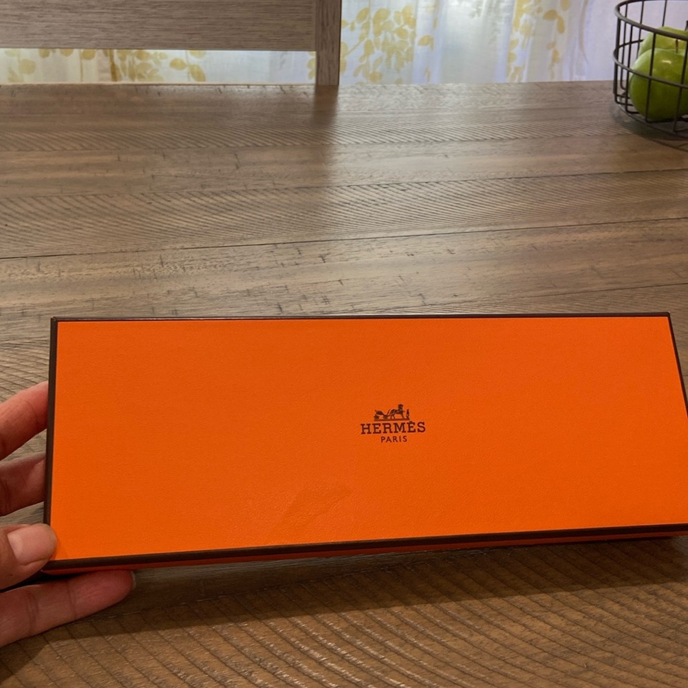 Hermes paris. empty soap box (10x3.5x1) orange